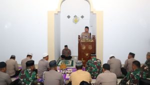 Tingkatkan Sinergitas, Kapolres Soppeng Gelar Safari Subuh di Asrama Kodim 1423 Soppeng
