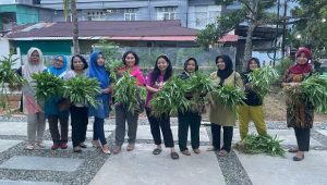 Melalui Pemanfaatan Pekarangan, Suci Pratiwi Beri Motivasi Masyarakat, Anggota TNI, dan Persit