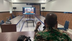 Wakili Dandim 1403 Palopo, Kapten CBA Marten Luter Hadiri Vicon Bersama Jajaran Korem 141 Toddopuli
