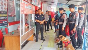 Lapas Palopo Bekerjasama Unit K9 Polres Palopo Gelar Simulasi P4GN