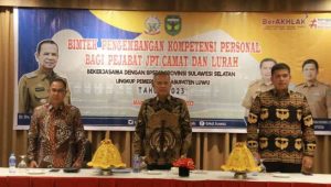 Bimtek Pengembangan Kompetensi Personel BKPSDM Dihadiri Bupati Luwu