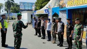 Pantau Pos Pam, Danramil Masamba : Berikan Semangat Personil TNI-Polri