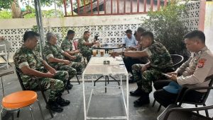 Jalin Kebersamaan, Dandim 1403 Palopo Bersama Kapolres Lutim Ngopi Bareng
