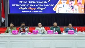 Workshop Penyusunan Kajian Resiko Bencana Dibuka Asisten I Bidang Pemerintahan Setda Palopo