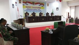 Danramil Masamba Hadiri Rapat Paripurna Pengucapan Sumpah Janji PAW DPRD Luwu Utara