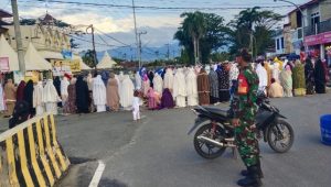 Danramil Masamba Lakukan Pemantauan Salat Idul Adha 1444 H