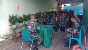 Usai Pimpin Apel Pagi, Danramil Masamba Berikan Pembekalan Materi Teritorial 5 Kemampuan