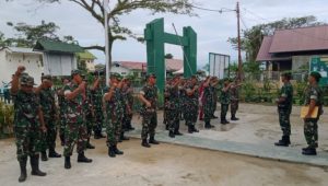Pimpin Apel Pagi, Danramil Masamba Beri Arahan dan Pembekalan Materi Kemampuan Teritorial