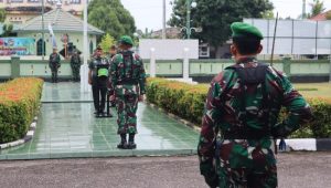 Pimpin Upacara Bendera, Mayor Kav Suparman : Laksanakan Setiap Tugas Dengan Penuh Tanggungjawab