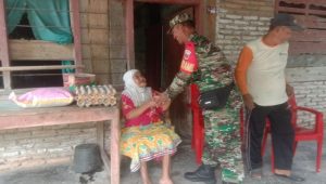 Peduli Warga Binaan, Danramil 1403-11 Masamba Salurkan Sembako