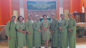 Ketua Persit KCK Cabang XXXVIII Dim 1403 Palopo Gelar Sosialisasi Hasil Mupus