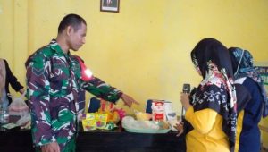 Dukung Kesehatan Balita dan Ibu Hamil, Sertu Bahrul Dampingi PMT