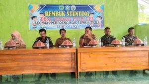 Dukung Pemerintah Dalam Kesehatan Masyarakat, Babinsa Koramil Masamba Hadiri Sosialisasi Stunting