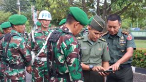 Apel Jam komandan, Dandim 1403 Palopo Periksa Handphone Prajurit