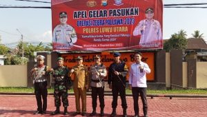 Pelda Moh. Ikbal Hadiri Apel Gelar Pasukan Operasi Zebra Pallawa 2023