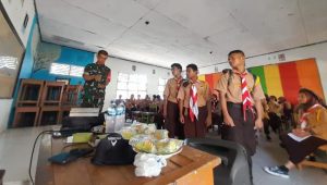 Babinsa Koramil Masamba Bawakan Materi Pengembangan Bela Negara di SMA 11 Lutra
