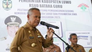 Bupati Luwu Lakukan Peletakan Batu Pertama Gedung Perawatan RSUD Batara Guru