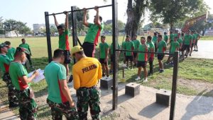 Tingkatkan Kemampuan Fisik Prajurit Kodim 1403 Palopo Ikuti Garjas