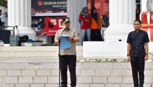 Pj Walikota Pimpin Apel Siaga Percepatan Penurunan Stunting di Lapangan Pancasila