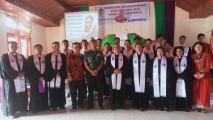 Pabung Luwu Utara Bersama Ketua Sinode GKST Resmikan dan pentahbisan Gedung Gereja