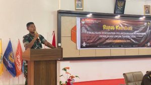 Hak Pilih Prajurit TNI Dicabut Disampaikan Dandim 1403 Palopo Hadiri Rakor Finalisasi Persiapan Kampanye