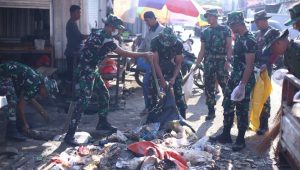 Wujudkan Kebersihan dan Kenyamanan, Personel Ajendam XIV Hasanuddin Gelar Karya Bakti