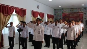 Zoom Meeting, Lapas Palopo Ikuti Apel Awal Tahun 2024 Bersama Menkumham