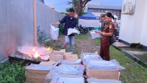 Sebanyak 22.932 Surat Suara Dimusnahkan KPU Palopo