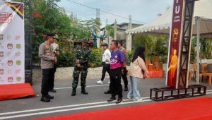 Sosialisasikan Pemilu 2024, Pabung Luwu Utara Ikuti Fun Run KPU