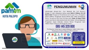 Hari Libur Nasional Perumda TM Palopo Keluarkan Pengumuman Layanan Pelanggan