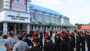 Peringati HBP Ke-60, Lapas Palopo Gelar Apel Siaga dan Penggeledahan Insidental Wujud Zero Halinar