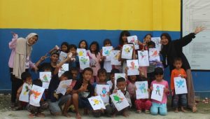 Trauma Healing, Aliansi Relawan Palopo Hibur Anak-anak Korban Bencana