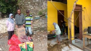 Relawan Palopo Bantu Bersihkan Rumah Warga dan Distribusikan Bansos