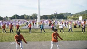 Meriahkan Hardiknas 2024, Pemkab Luwu Gelar Senam dan Jalan Sehat