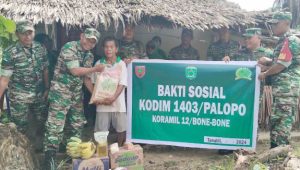 Peduli Dhuafa, Personil Koramil Bone-Bone Gelar Bakti Sosial