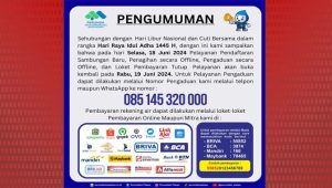 Informasi Pelayanan Perumda TM Palopo di Hari Raya Idul Adha 1445