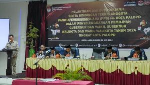 Hadiri Pelantikan Anggota PPS, Kesbangpol Palopo : Perkuat Data dan Verifikasi Faktual di Lapangan
