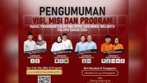 KPU Palopo Umumkan Visi, Misi dan Program Kerja Bakal Pasangan Calon