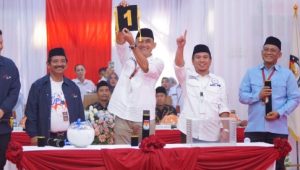 Cabut  Nomor Urut 1,Agus-Win Sebut Simbol Kemenangan Pilkada Luwu