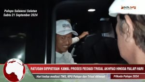 Hari Kedua Mediasi di Bawaslu Palopo, Trisal Akhmad Tersenyum Lebar