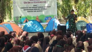 Serka Rante Sampaikan Materi Kebangsaan di Perkemahan Bela Negara
