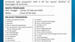 Perumda TM Palopo Lakukan Pembersihan Pada IPAM 5 Batupapan, 34 Wilayah Terdampak