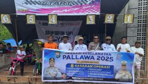 Ops Keselamatan Pallawa 2025, Polres Palopo Sosialisi ke Komunitas Balap Sepeda