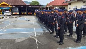 Polres Palopo Kerahkan 100 Personil Brimob Polda Sulsel Jelang Putusan MK