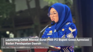 Launching Cetak Massal Surat PBB-P2, Bupati Gowa Apresiasi Bapenda