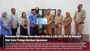Perumda TM Palopo Serahkan Dividen ke Pemkot, Wali Kota Palopo Berikan Apresiasi