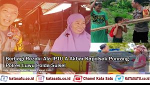 Berbagi Rezeki Ala IPTU A Akbar Kapolsek Ponrang Polres Luwu Polda Sulsel