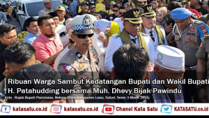 Ribuan Warga Luwu Sambut Kedatangan Patahudding-Dhevy Bijak