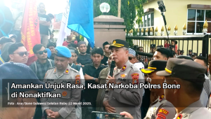 Amankan Unjuk Rasa, Kasat Narkoba Polres Bone di Nonaktifkan