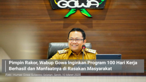 Pimpin Rakor, Wabup Gowa Inginkan Program 100 Hari Kerja Berhasil